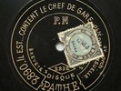 MANSUELLE il est content le chef de gare / dis si DISQUE 78 RPM PATHE GRAMOPHONE