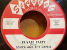 Sonya and The Capris: Private Party 45 Vinyl Record R&B Doo-wop