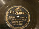 COUNTRY UNCLE DAVE MACON & SMOKY GLEN Bluebird 8341 Wait Till Clouds Roll By V+