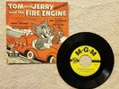 Vintage Tom and Jerry and the Fire Engine 7” 45 RPM Record Album
