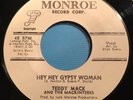 TEDDY MACK 45 Hey Hey Gypsy Woman MONROE Label No Selection Number Used XX NOS