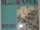 Maurice Ravel, J. Gautier*, A. Levy* ?– Sonate Pour Violon Et Violoncelle LP 33