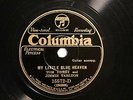 COUNTRY TOM DARBY JIMMIE TARLTON My Little Blue Heaven COLUMBIA 15572
