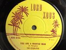 The Starlites You Are A Wanted Man / Version GG All 1973 Lord Koos Reggae 7