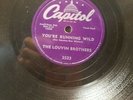 Louvin Brothers YOU'RE RUNNING WILD / CASH..... country 78 rpm near mint