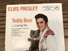 VINTAGE ELVIS PRESLEY 45 PICTURE SLEEVE LOVING YOU TEDDY BEAR RCA