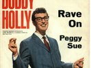 7'' Buddy Holly Rave On  Peggy Sue  GERMAN PS