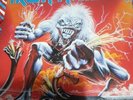 IRON MAIDEN A Real LIVE One 1993 UK vinyl Album gatefold  LP exc