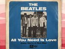 BEATLES 45.  Sweden. ALL YOU NEED IS LOVE. 1967. UK Parlophone Black R5620. VG+.
