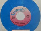 LOUIS ARMSTRONG BLUE VINYL 45 WHAT A WONDERFUL WORLD NM NEW NR