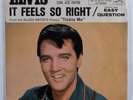 Rock 45 ELVIS PRESLEY It Feels So Right RCA VICTOR VG+ promo picture sleeve