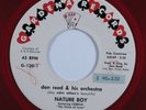 Rockabilly Popcorn Exotica 45 DON REED Nature Boy GARDENA red wax HEAR