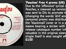 STRANGLERS - PEACHES / GO BUDDY GO - RADIO DJ CENSORED VERSION - 7 INCH PROMO