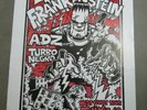 ELECTRIC FRANKENSTEIN with ADZ-TURBO NEGRO POSTER-wEST cOAST TOUR
