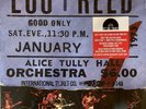 rare LOU REED Live At Alice Tully Hall 1973 RSD2020 COLOR VINYL 2-LP early tour