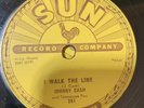 Rockabilly 78 RPM On SUN 341 Johnny Cash I Walk The Line/ Get Rhythm