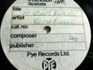 KEITH POWELL AND THE VALETS   IT KEEPS RAININ' ** 60's PYE 45 ACETATE. R&B MOD.