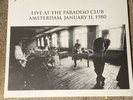 JOY DIVISION Paradiso Club Amsterdam January 11 1980 Vinyl LP NEW Ltd To 500