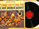 Dave Brubeck Quartet: Time Out Vinyl LP Columbia CS 8192 6 Eye Take Five VG-/VG