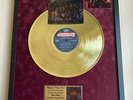 Bon Jovi Slippery When Wet 1986 Vinyl Gold Metallisierte Schallplatte im Rahmen