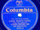 Columbia #2741-D: Claude Hopkins Or.-Look Who's Here/California Here I Come E-V+