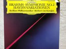 Brahms Symphonie No.2 Karajan Vinyl LP Digital 1987 German DGG 423142-1