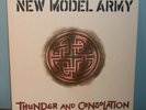New Model Army ?– Thunder And Consolation Vinyl LP Capital 1989 Lyrics Insert