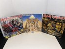 IRON MAIDEN VINYL RECORD LOT/ THE NUMBER OF THE BEAST, PIECE OF MIND, POWERSLAVE