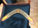 Midnight Oil Beds are burning Promotional Boomerang.