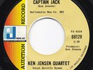 CA Modal Jazz KEN JENSEN QUARTET Captain Jack / Alan Rock 45 Pacific Jazz HEAR