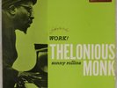 THELONIOUS MONK: Work  w/ Sonny Rollins US Prestige 7169 Jazz RVG Vinyl LP