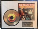 RARE  Limited Edition Beach Boys Good Vibrations Certified Gold Record. 407/2500