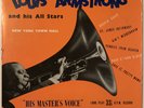 LOUIS ARMSTRONG AND HIS ALL STARS NEW YORK TOWN HALL 10” LP UK HIS MASTERS VOICE