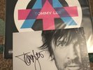 Tommy Lee Andro Pink/Blue Vinyl LP Signed With Signed Photo Motley Crue
