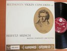 SB-2047 ED1 Beethoven Violin Concerto Heifetz Munch EXCELLENT RCA Living Stereo