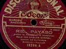 GARDEL-RAZZANO -TANGO ARGENTINO- Rie... Payaso / Uno Y Uno Schellack 78rpm S3922