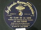Louis Costes Clarinet Au Clair de la Lune French Advertising 78RPM LEBLANC