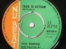 RUDIES Train to Vietnam / Skaville to Rainbow Nu Beat U.K. Ska Reggae 45 HEAR