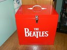 The Beatles 45 RPM Record Storage box Quality Solid Wood New & NICE