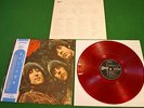 Beatles Rubber Soul Japan LP OBI 1st press von 1966 red vinyl Odeon OP-7450