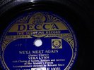 VERA LYNN : WE'LL MEET AGAIN,  I'M PRAYING TO ST. CHRISTOPHER.F.10081 78.rpm
