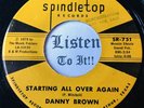 TX Country Rocker Booze 45 DANNY BROWN A Little Drinking Music SPINDLETOP hear