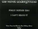 The Velvet Underground Foggy Notion I Can't Stand It 1984 Vinyl Promo 12