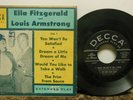Ella Fitzgerald, Louis Armstrong: Volume 1, 4 Track EP, ED 2027, 45 RPM VG (F8)