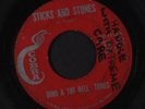 DINO & THE DELL TONES: sticks and stones / the living end Cobra (12) 7
