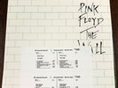 PINK FLOYD THE WALL 1979 COLUMBIA RECORDS PROMO COPY TIMING STRIP STICKER SEALED