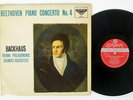 BACKHAUS BEETHOVEN PIANO CONCERTO NO.4 LONDON SLB 6 Japan FLIPBACK COVER LP
