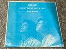 Wham 12 inch single vinyl Everything She Wants Korea Rare Blue Cover George Mich