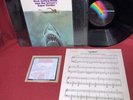 NM Stunning Soundtrack JAWS w/ Iron On Patch & Bonus Sheet Music US LP In Shrink