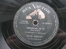 ELVIS PRESLEY 78 RPM STUCK ON YOU / FAME AND FORTUNE 1960 ARGENTINA RCA 1A-2090